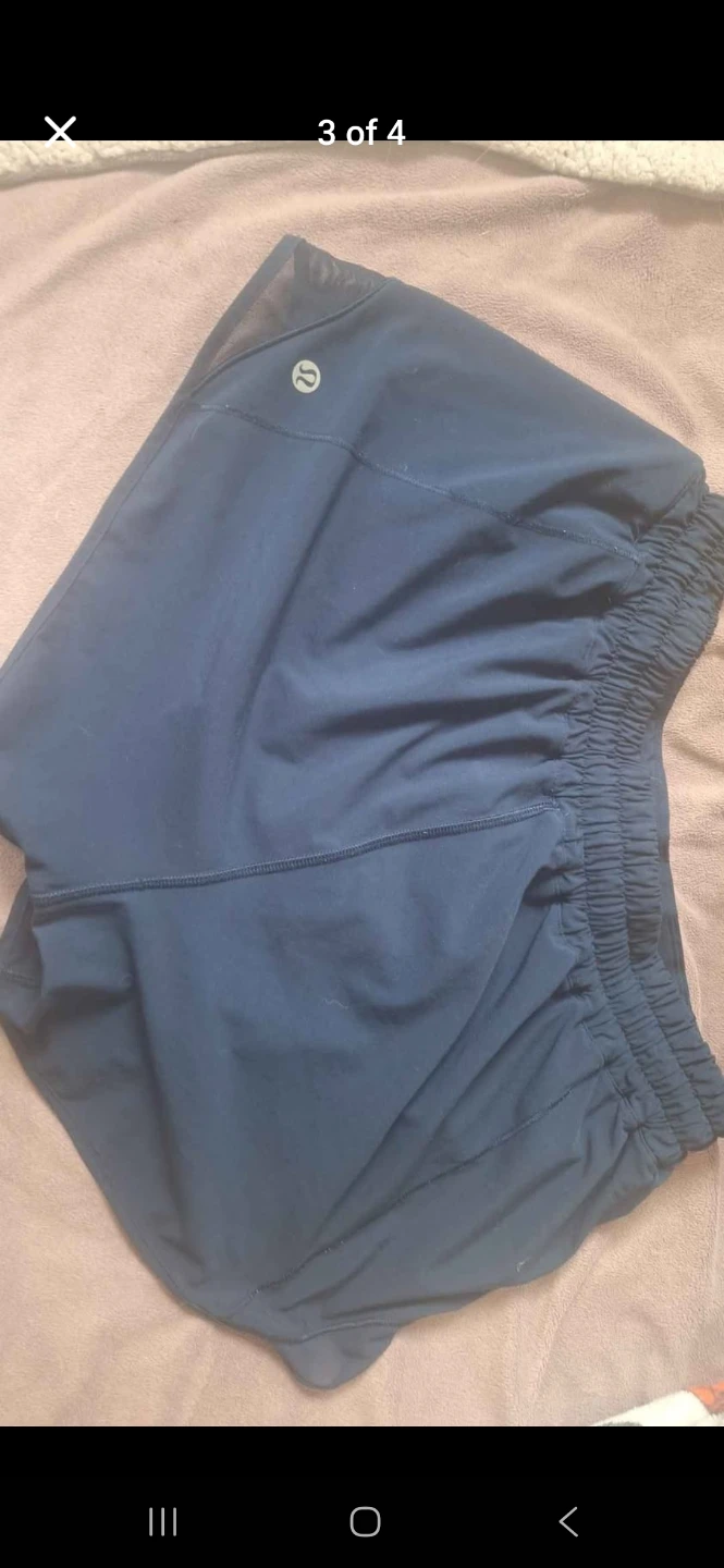 Lululemon Navy Blue Running Shorts Size 8 - photo 2