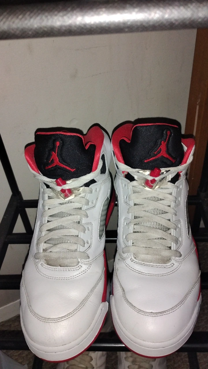Air Jordan 5 Retro '23' White Red Black Size 11 - photo 3