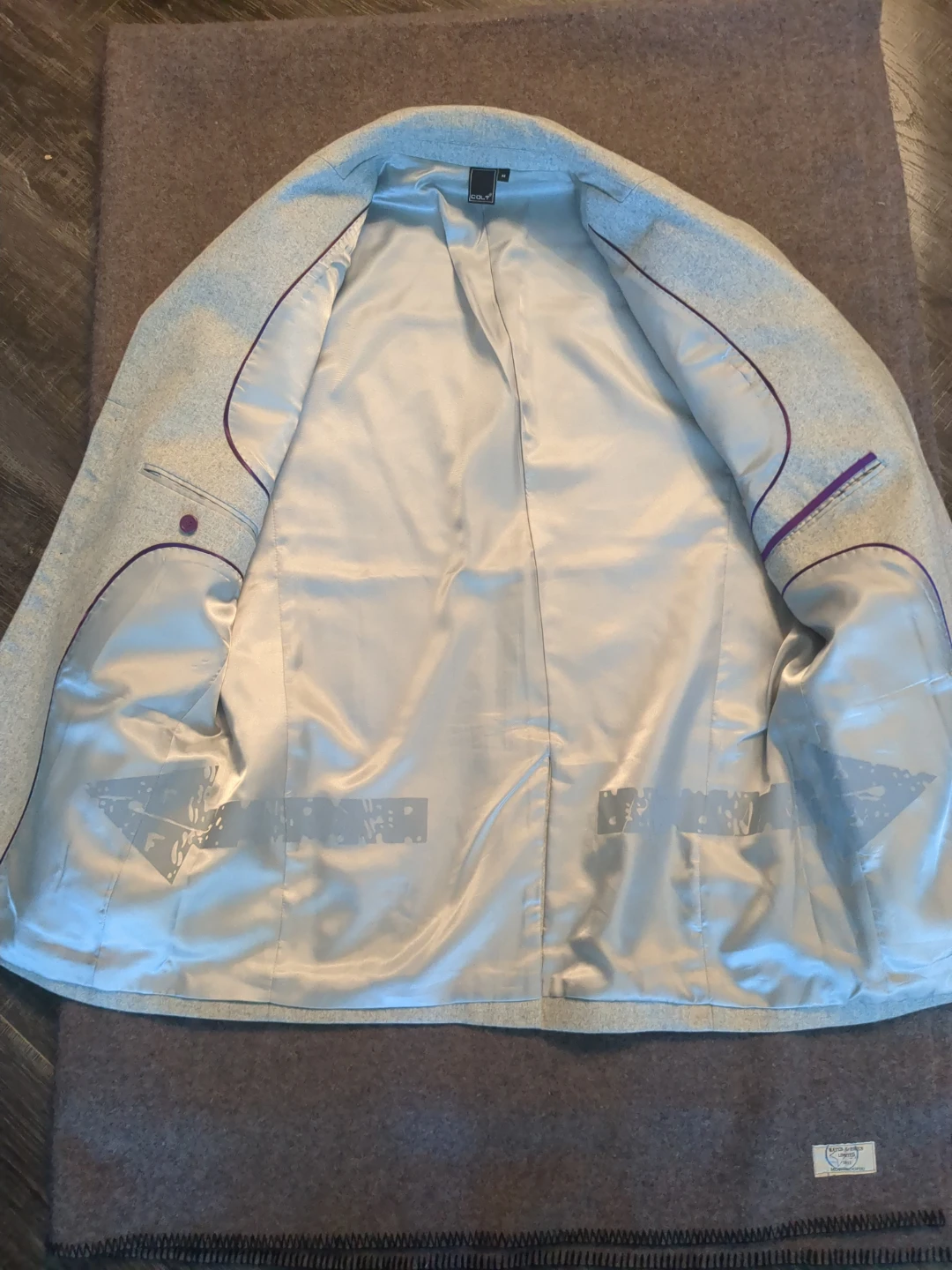 COLT Grey Blazer Jacket Size M - photo 4