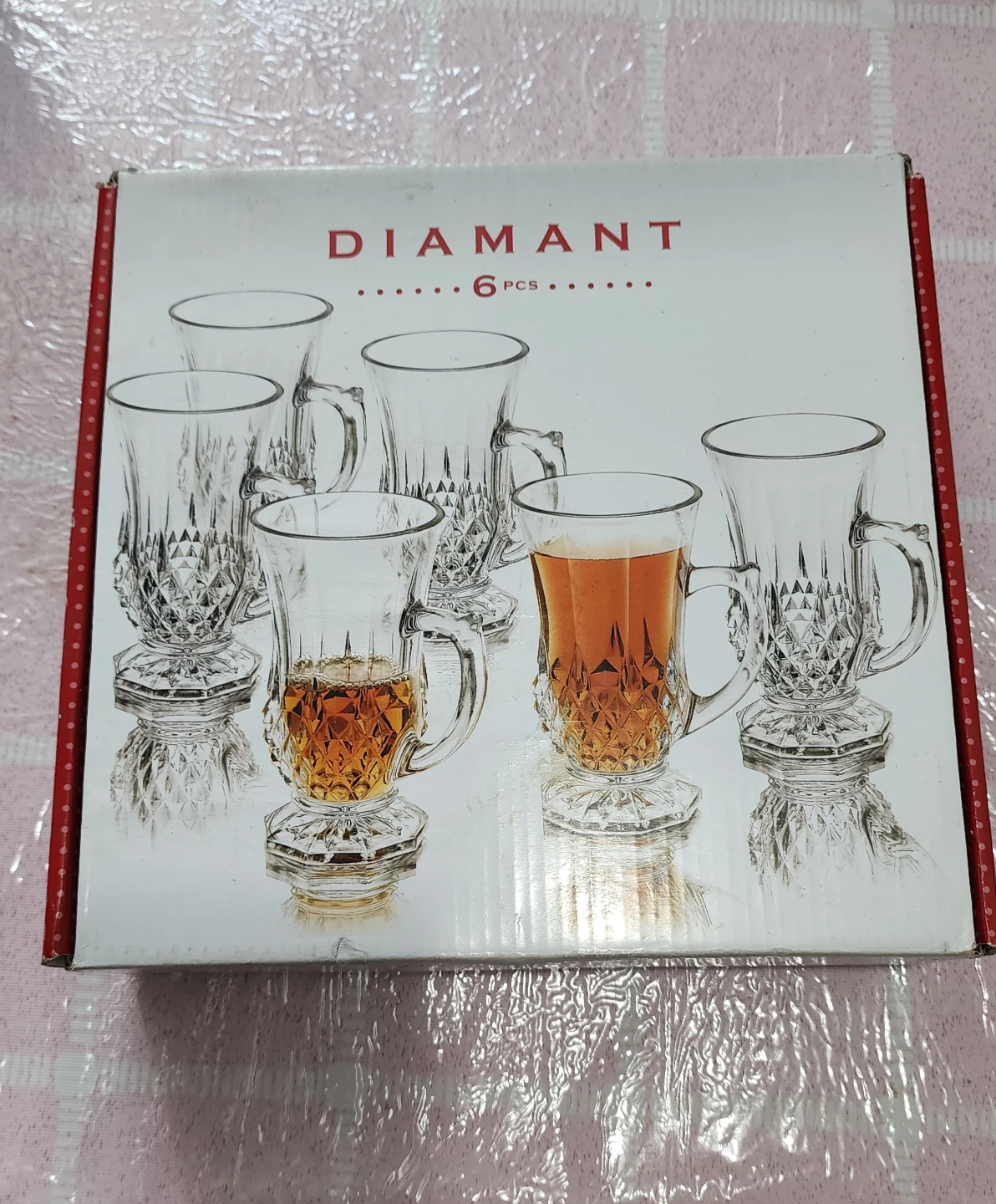 Diamant 6-piece clear glass