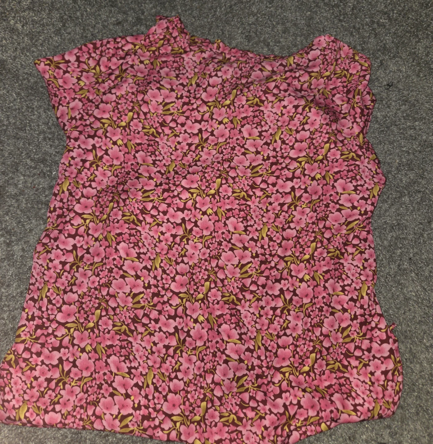 Floral Print Button-Up Blouse(free with any other listing) - photo 3