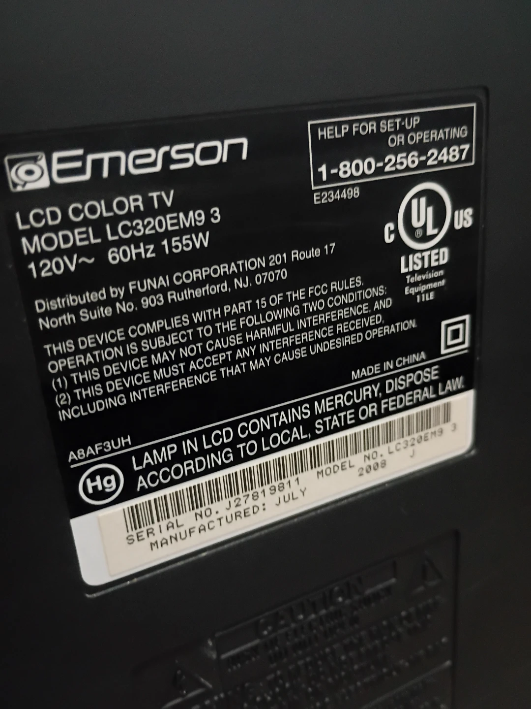 Emerson LC320EM9 3 LCD Color TV 32 inch - photo 4