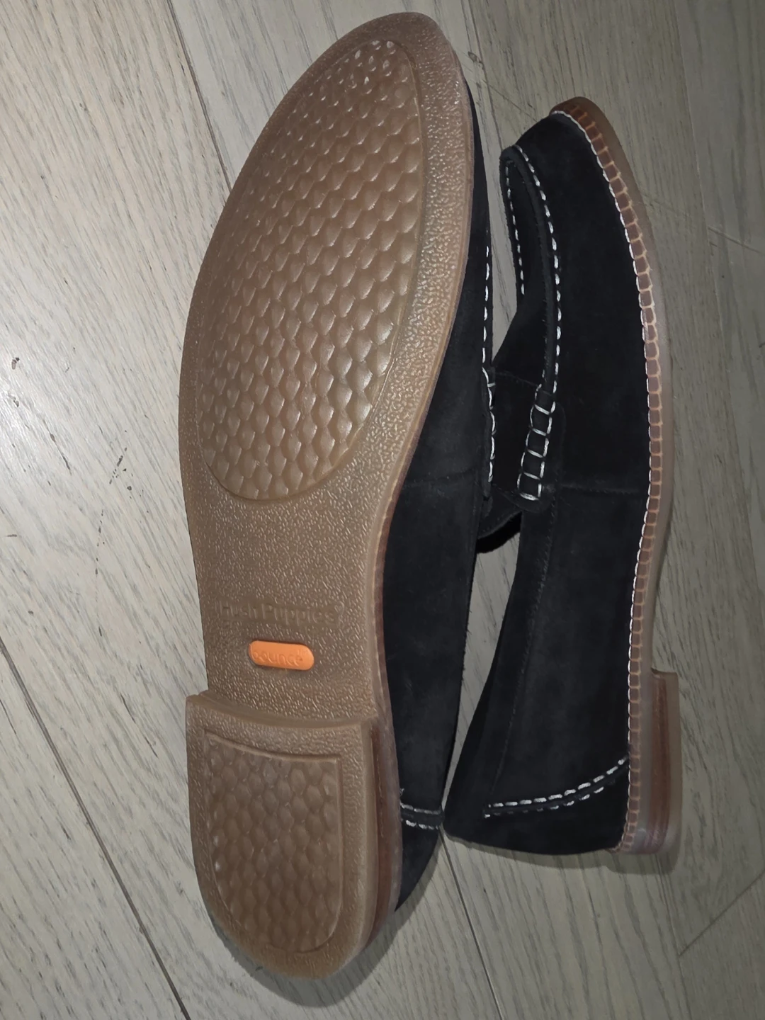 Hush Puppies "Bounce" Black Suede Loafers - photo 4