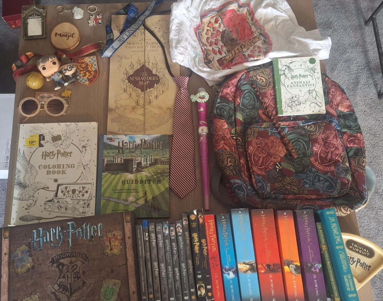 Harry Potter Collection - Books, Blu-rays, and Apparel