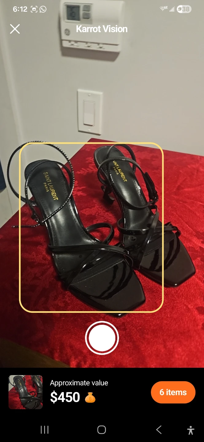 Saint Laurent Paris Black Patent Heels