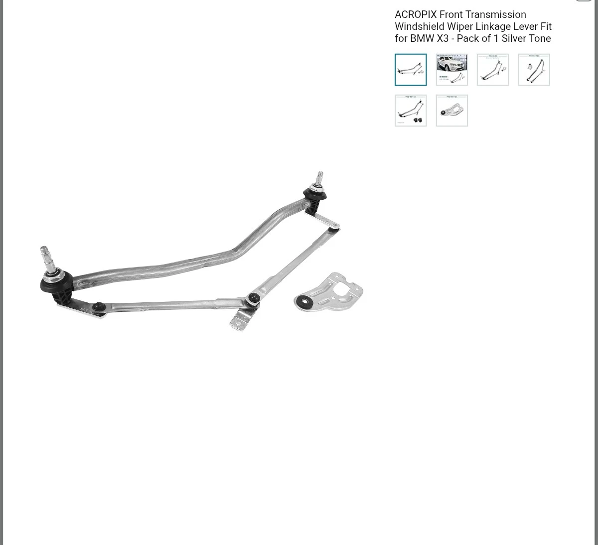 ACROPIX Windshield Wiper Linkage Lever Fit for BMW X3 - photo 2