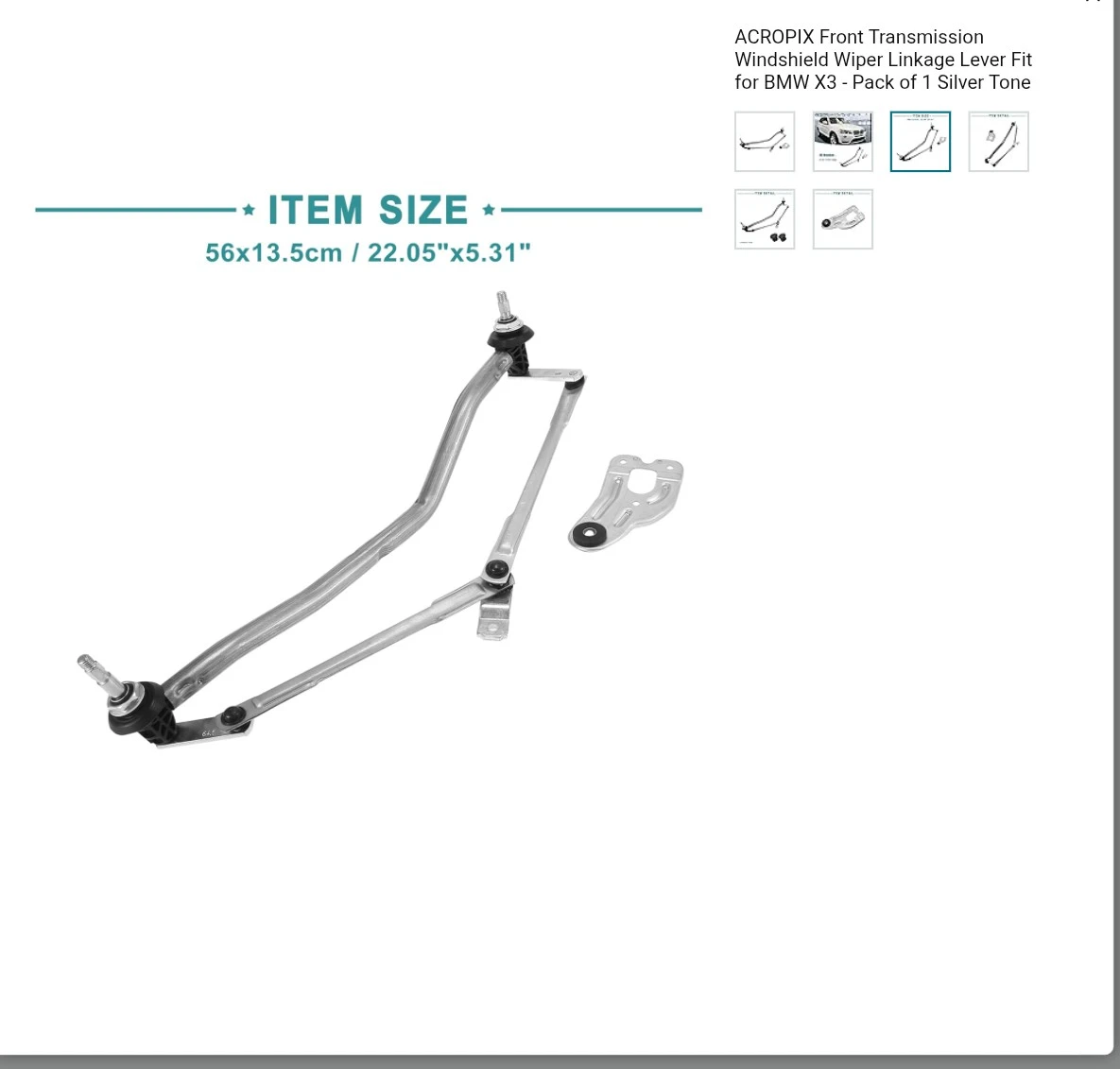ACROPIX Windshield Wiper Linkage Lever Fit for BMW X3 - photo 3