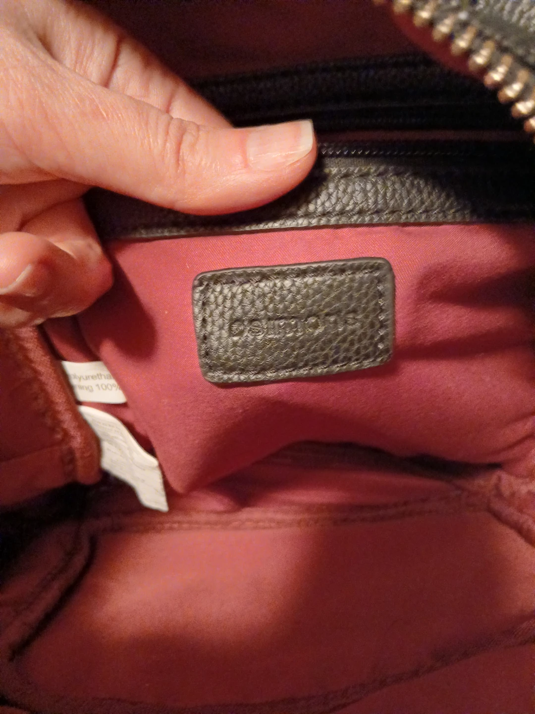 Black Faux Leather Backpack - photo 5