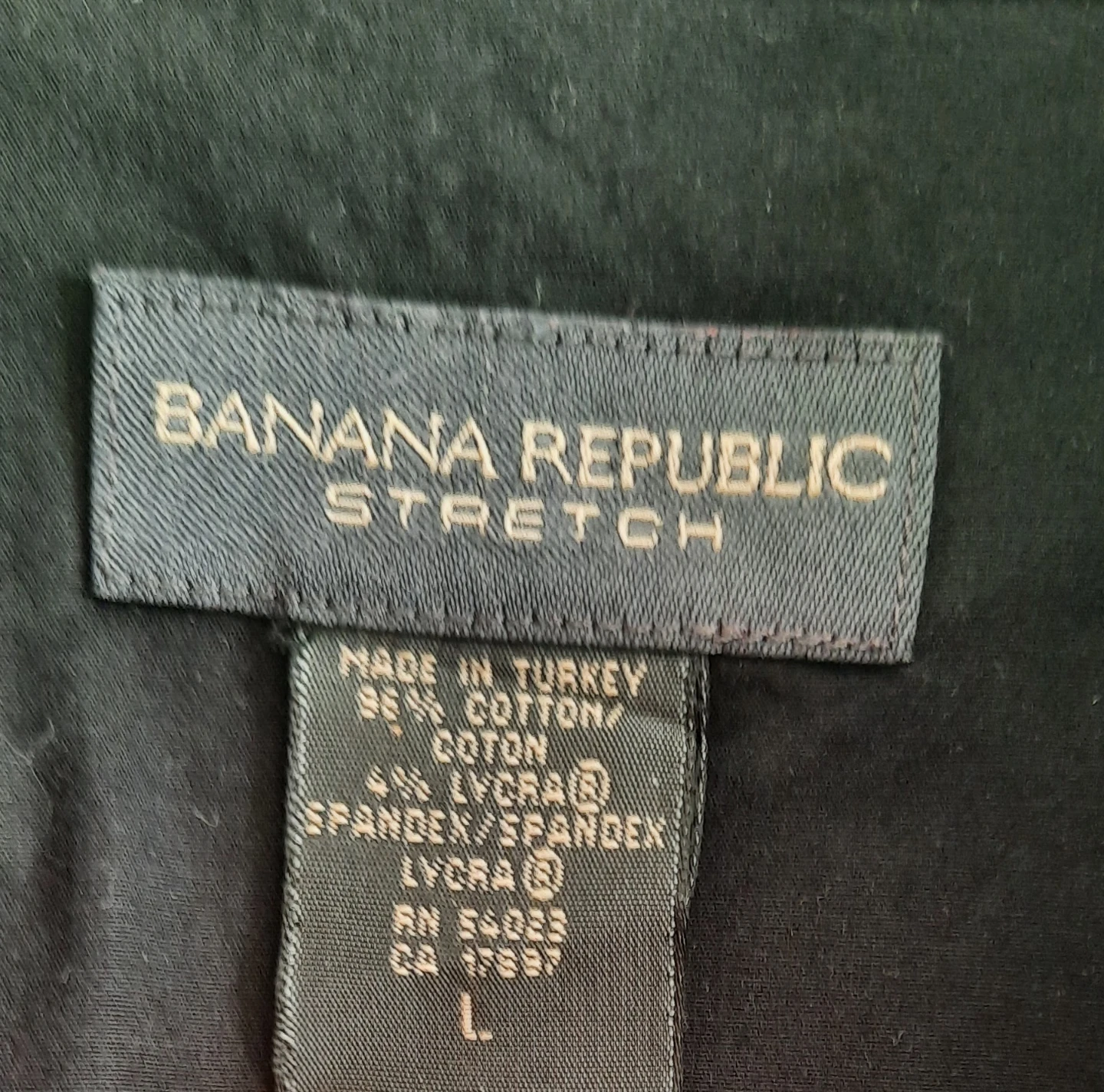 Banana Republic Black Button-Up Shirt - Size L - photo 2