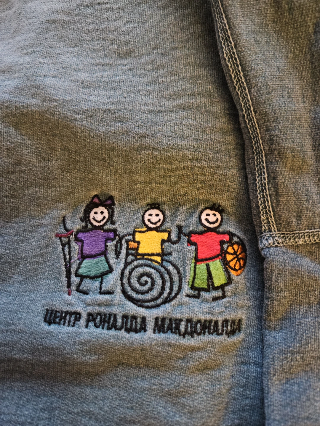 Rare Russian McDonald's Ash City Grey 1/4 Zip Sweatshirt XL