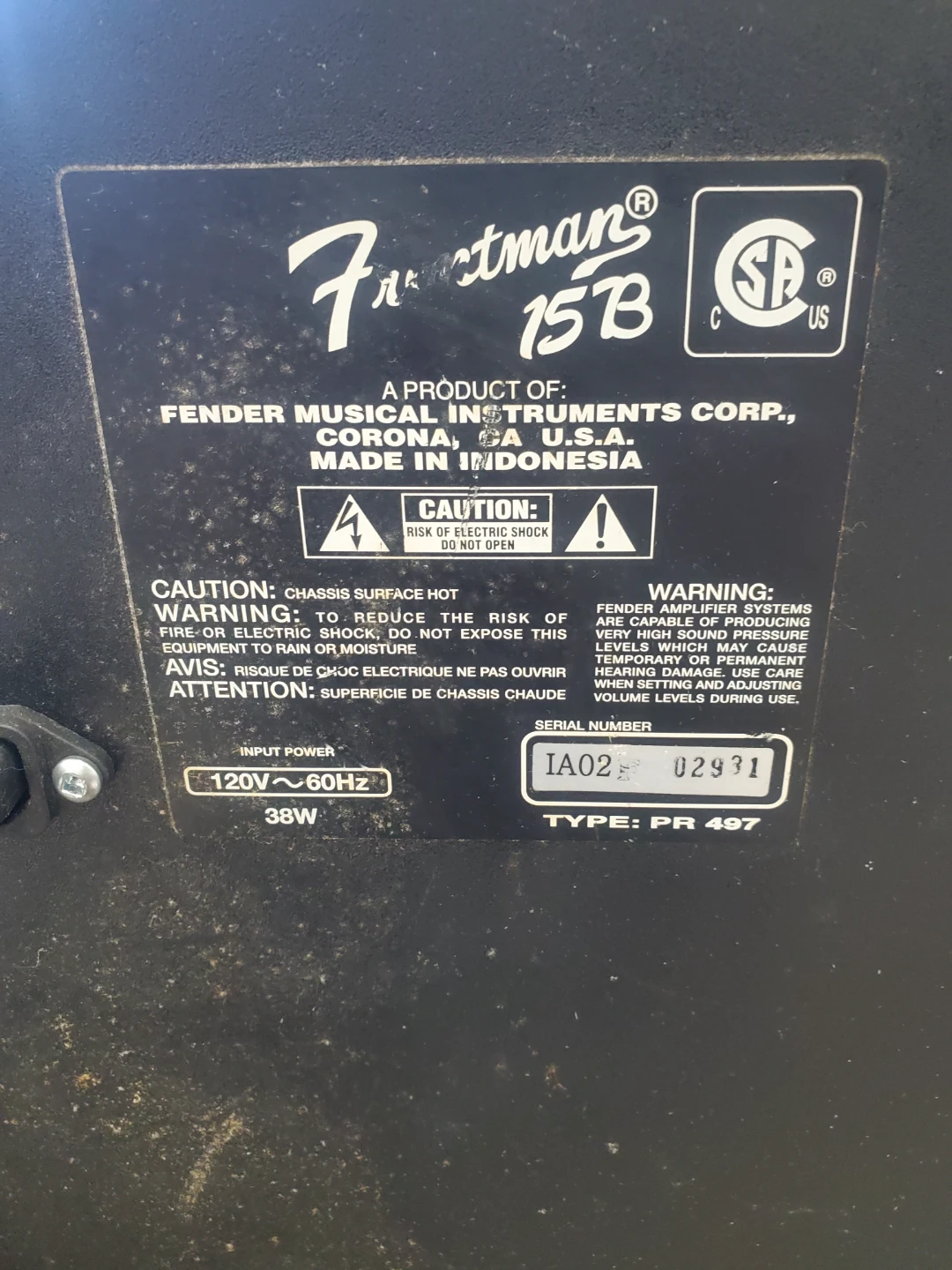 Fender Frontman 15B Bass Amplifier - photo 2