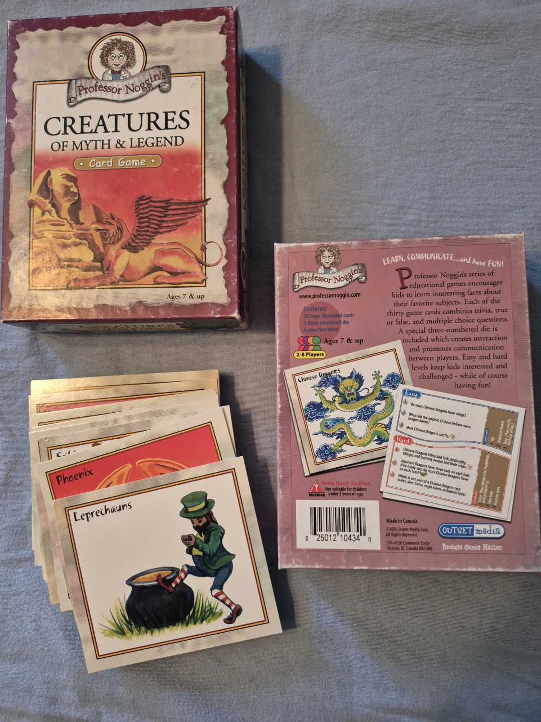 Professor Noggin's Creatures of Myth & Legend Card Game - photo 2