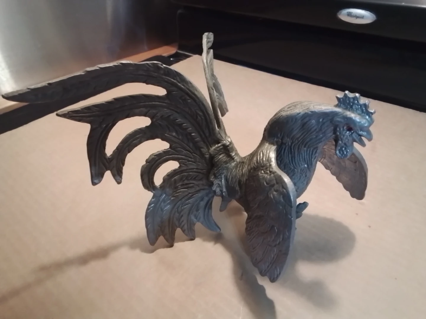 Cast Metal Rooster 8.5x8.5x6" - photo 4