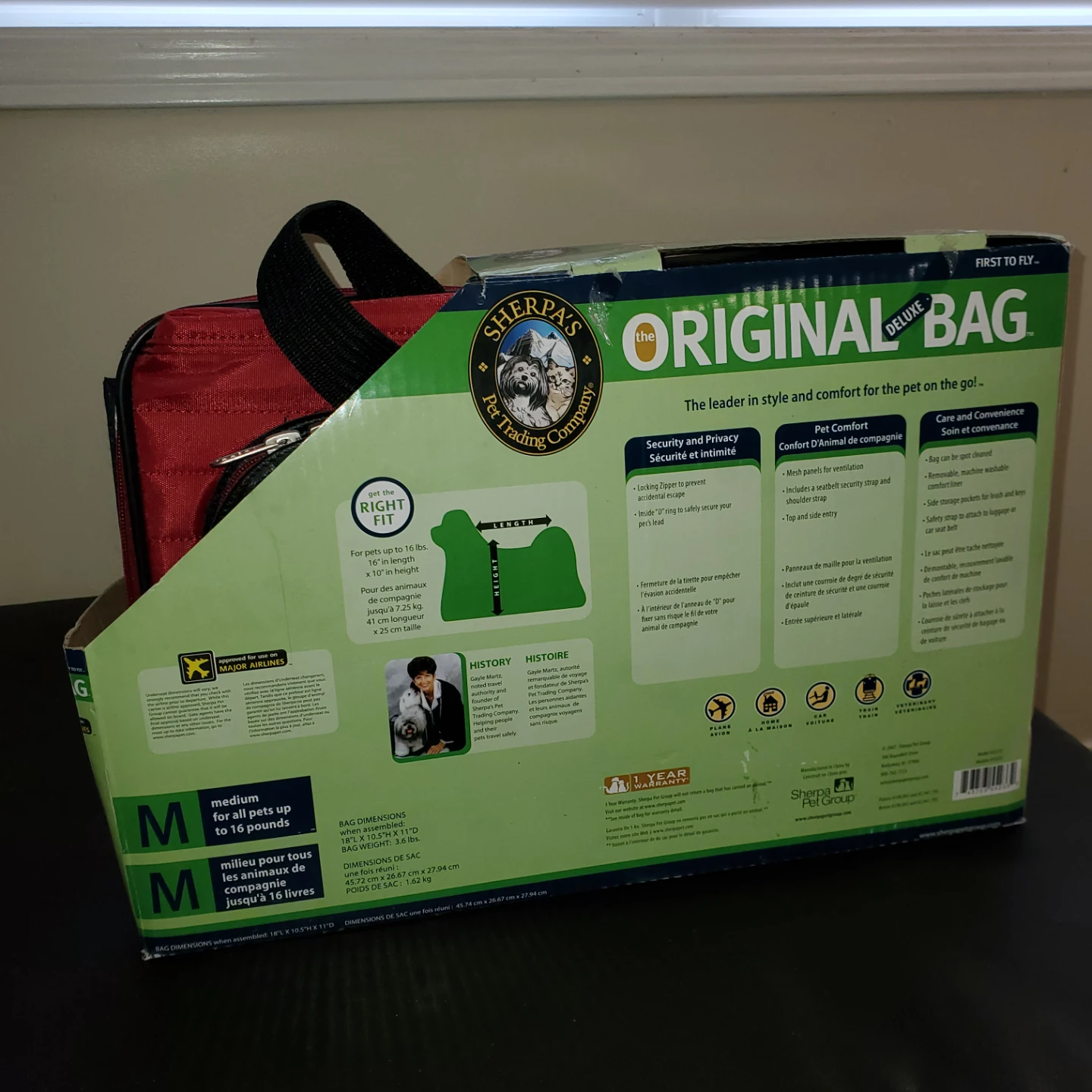 NEVER USED.  The Original Deluxe Pet Carrier Bag - - photo 3