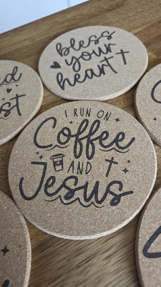 Christian Cork Coaster Set (6 new pcs) - photo 2