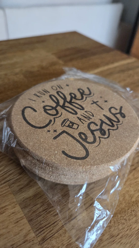 Christian Cork Coaster Set (6 new pcs) - photo 5