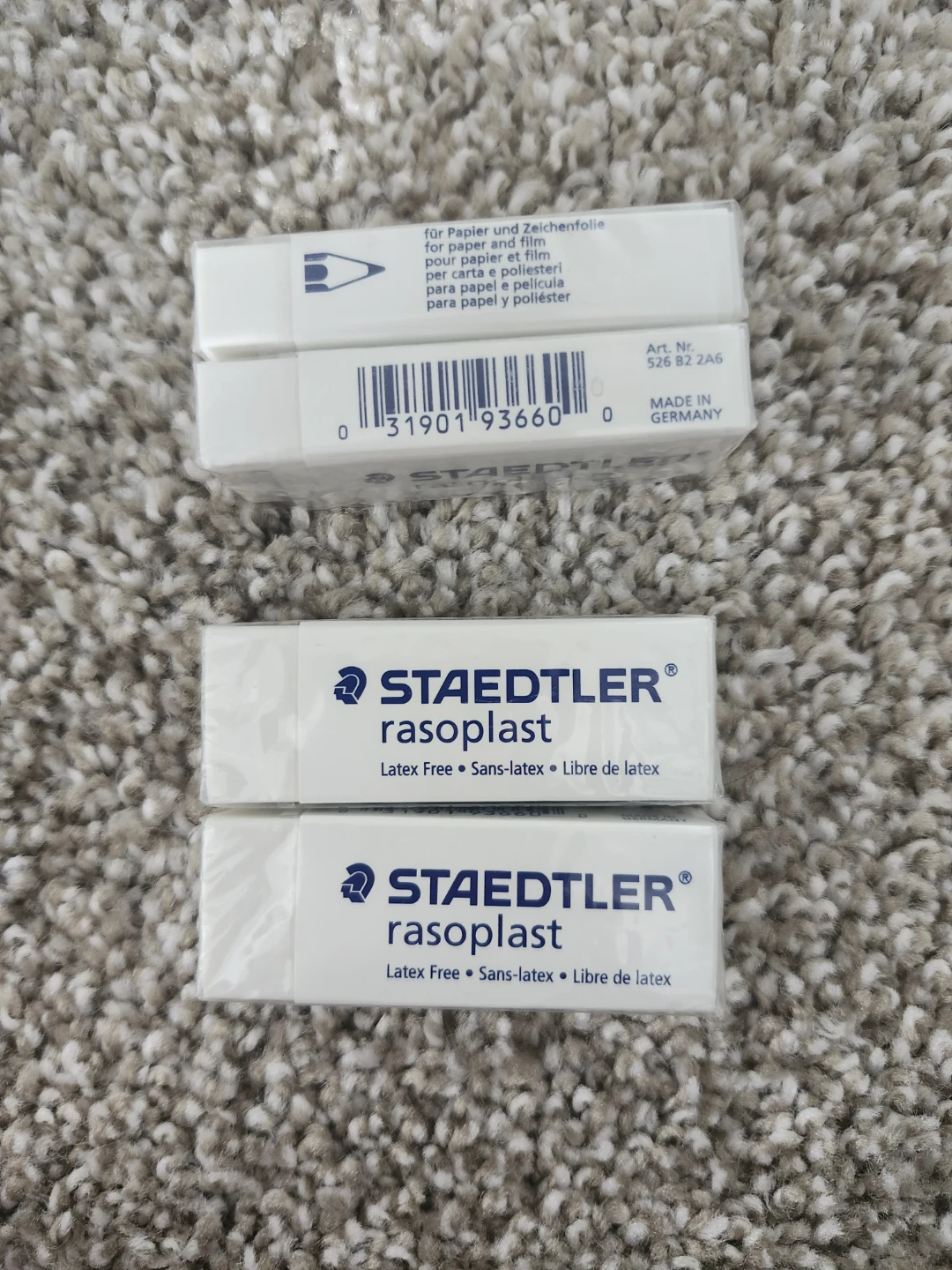 STAEDTLER Rasoplast Erasers (4 Pack)