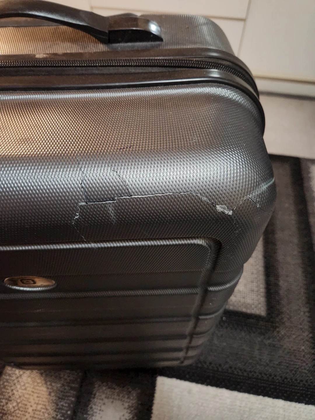 [FREE] Grey Hardside Spinner Luggage Suitcase - photo 2
