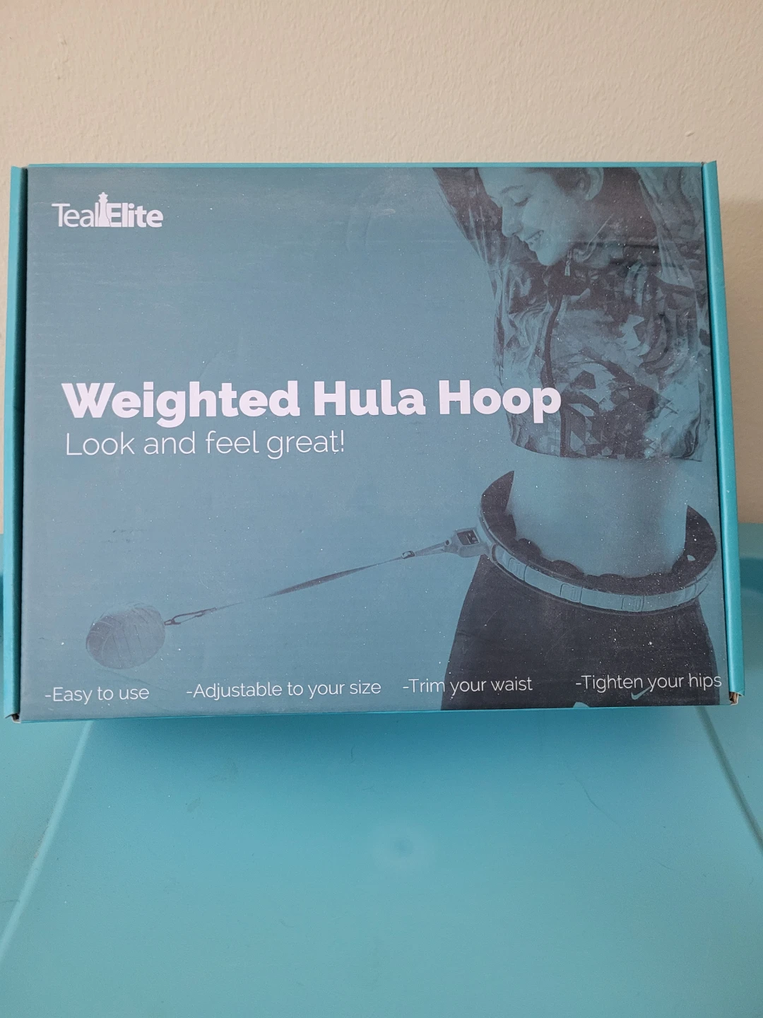 Teal Elite Weighted Hula Hoop