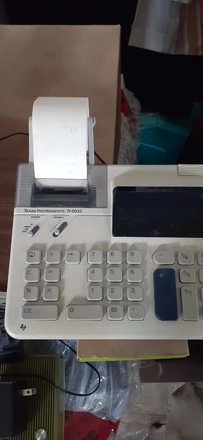 Texas Instruments TI-5033 Printing Calculator