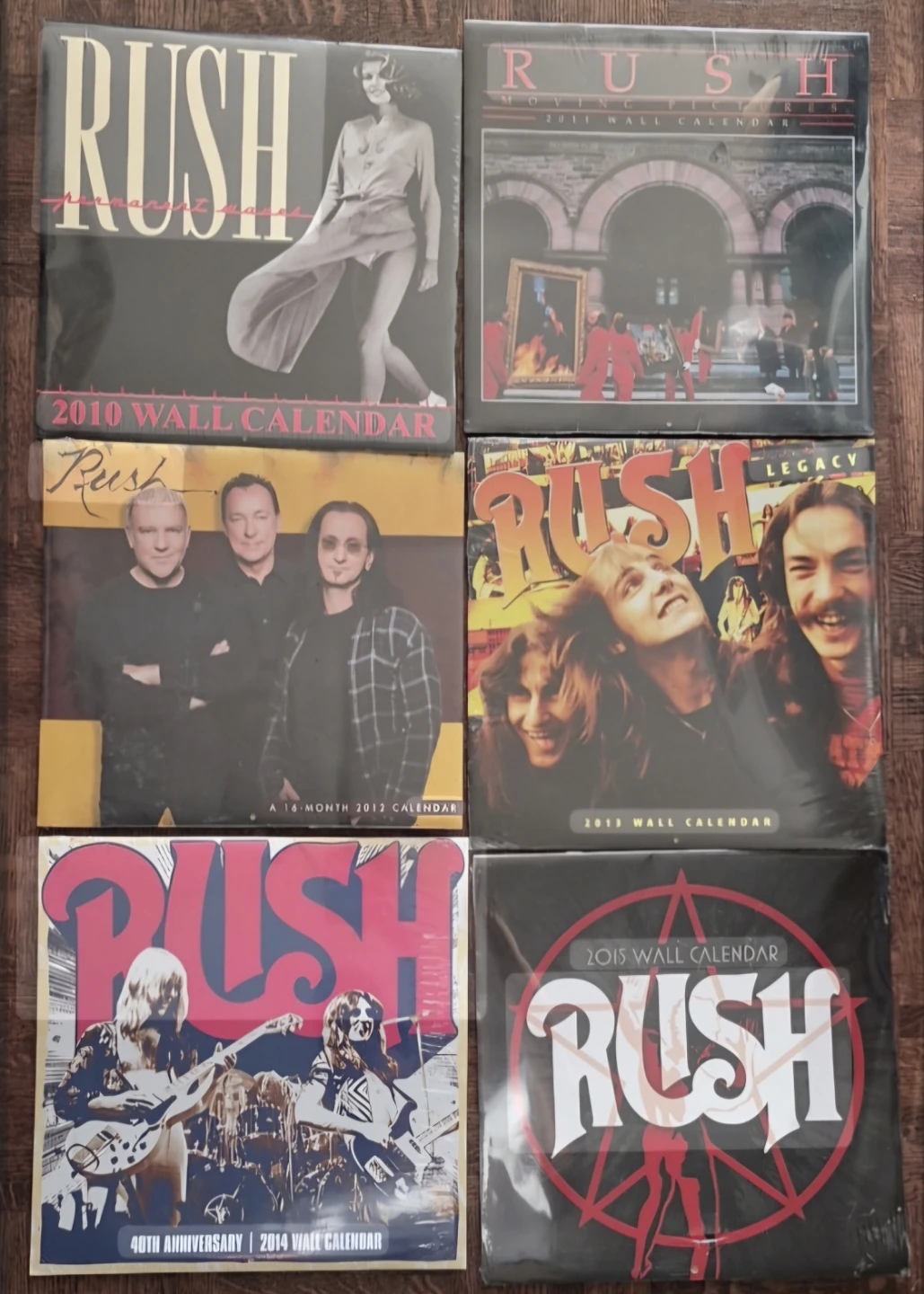 Rush Wall Calendars (2010-2015)