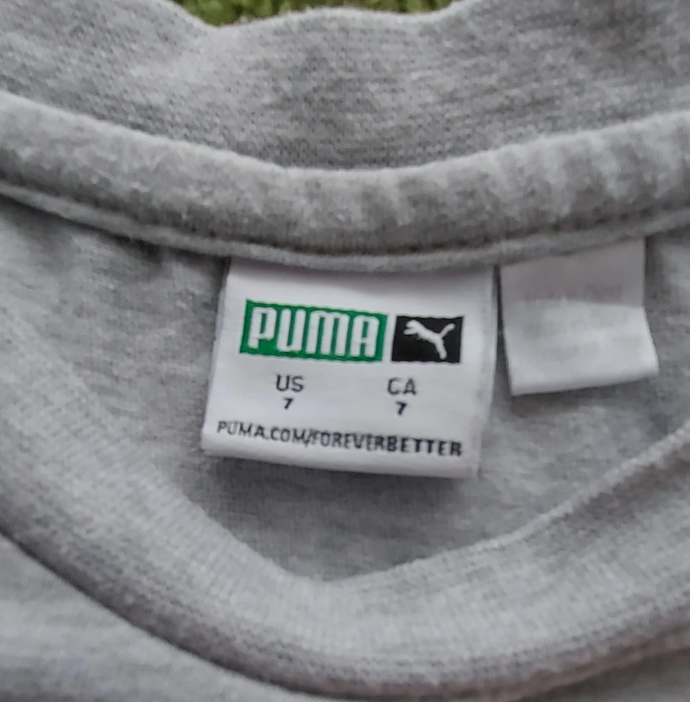 Kid's Puma Grey T-Shirt - Size 7 - photo 3