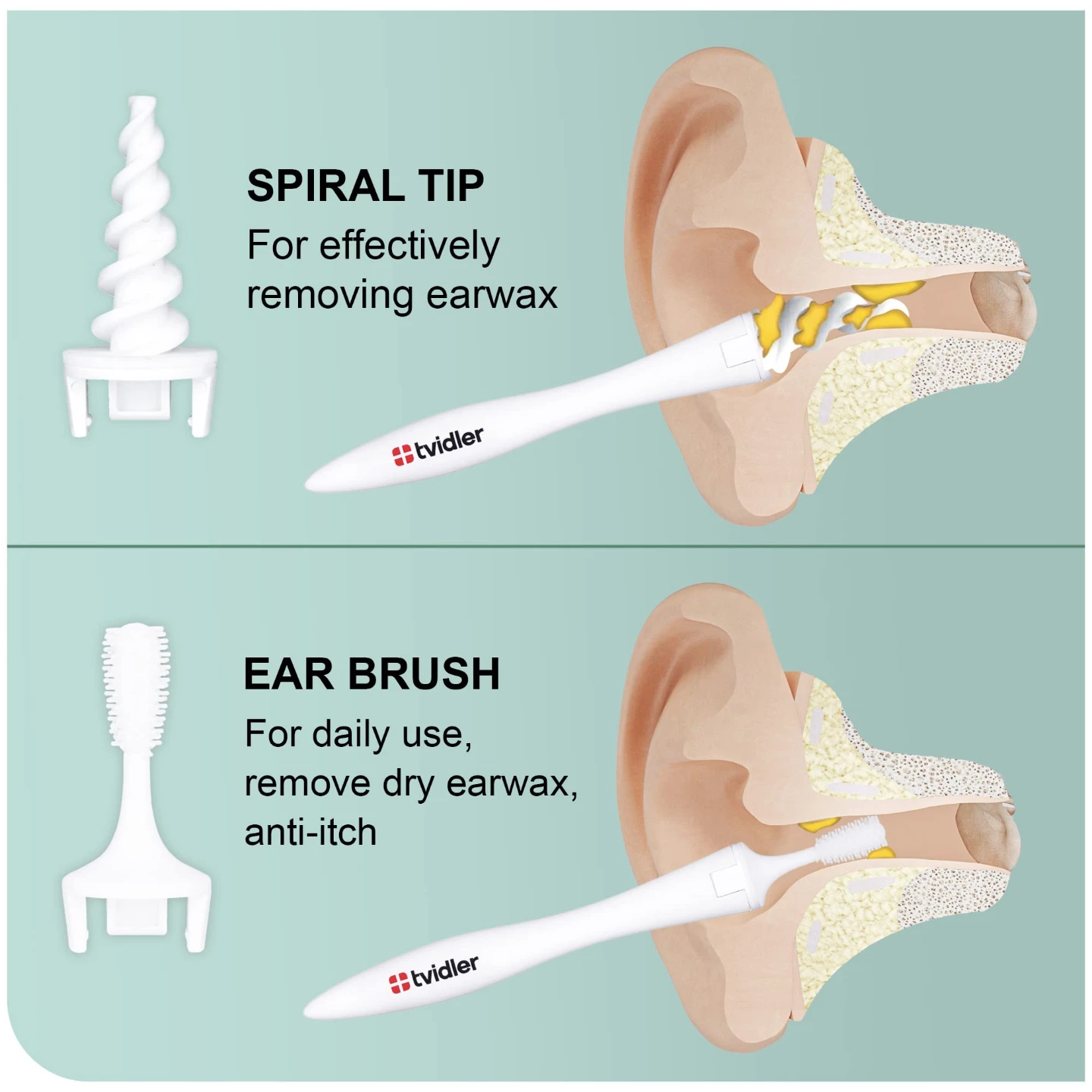 Spiral Tip and Ear Brush Cleaner - Safest - photo 3