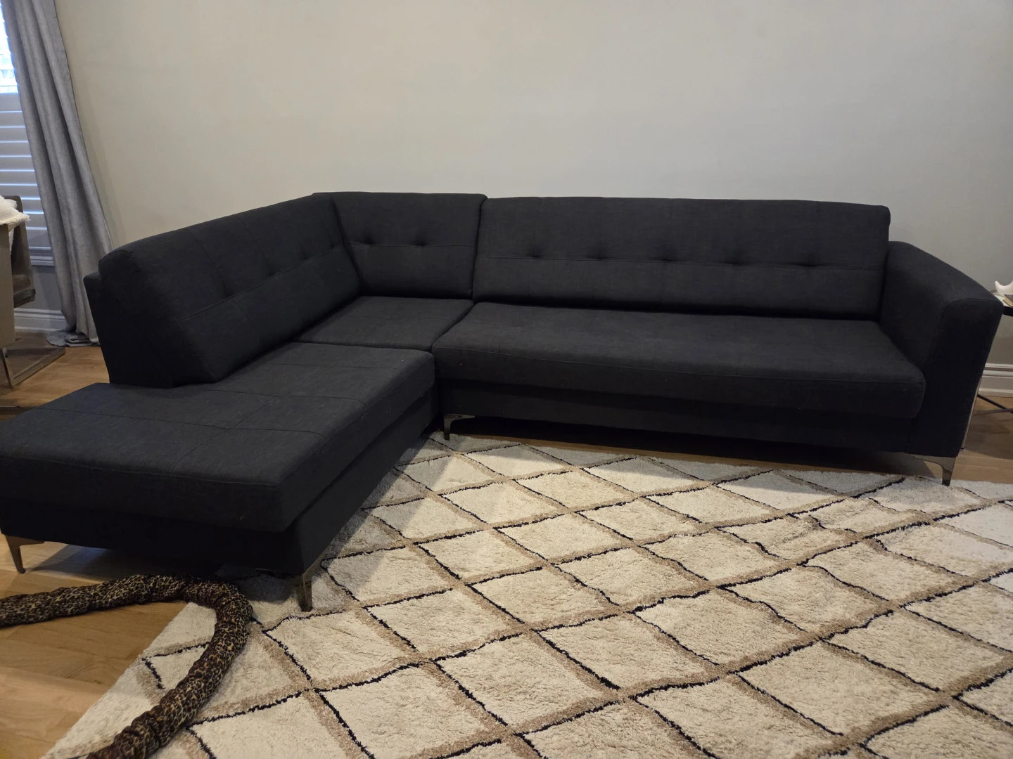 Dark Grey Sectional Sofa - 9ft x 6.7ft