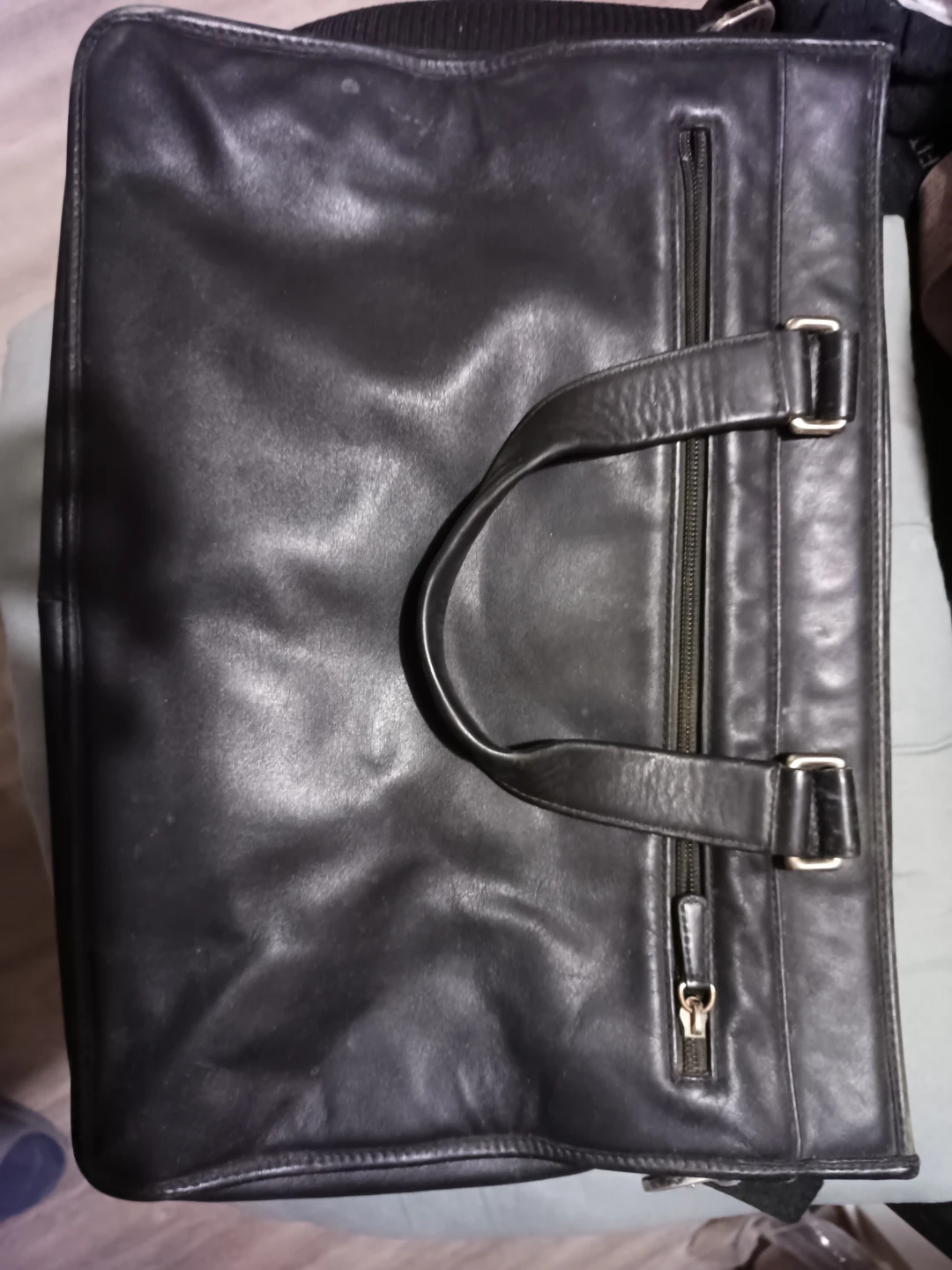 Pierre Cardin Black Leather Briefcase - photo 3