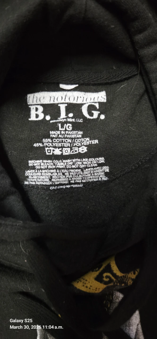The Notorious B.I.G. "Biggie" Hoodie - Large - photo 2