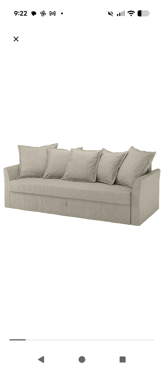 IKEA HOLMSUND Sofa Bed - Beige - photo 2