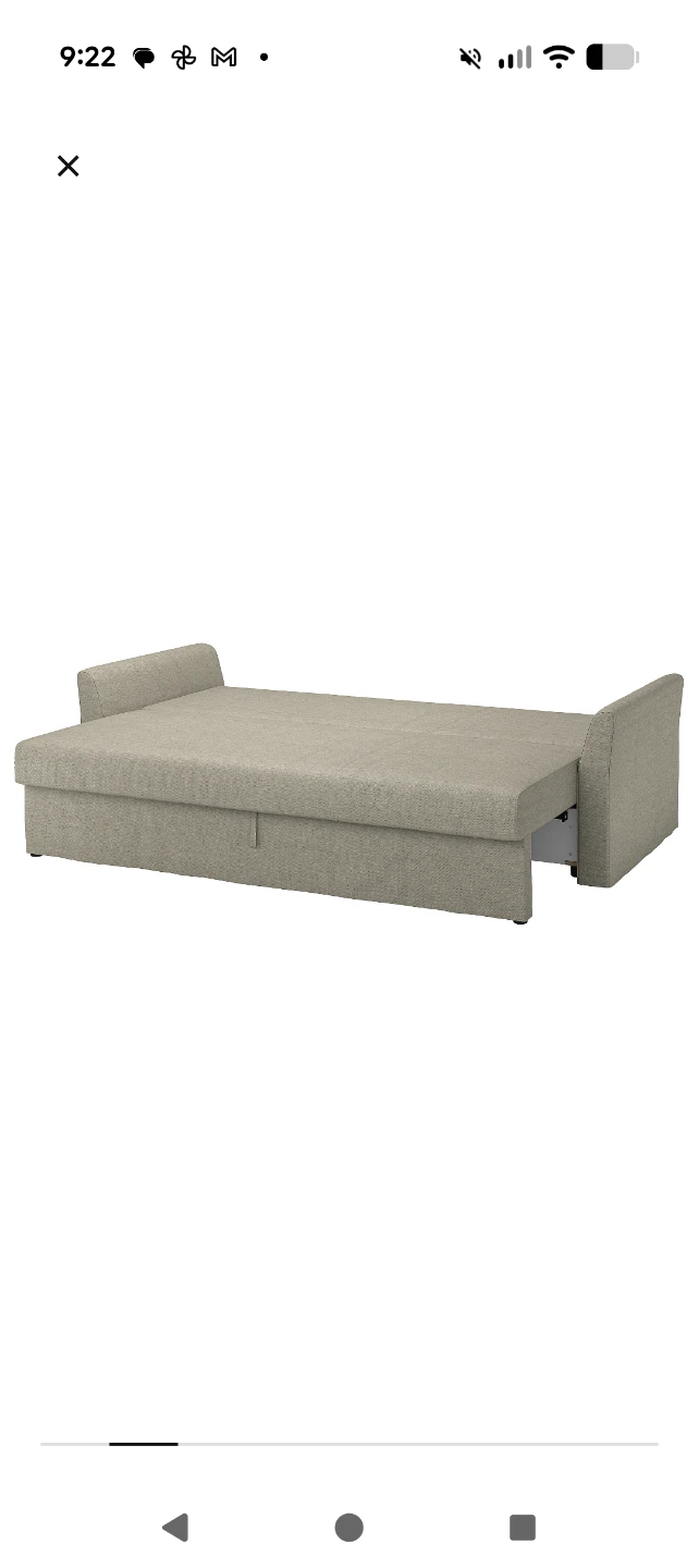 IKEA HOLMSUND Sofa Bed - Beige - photo 4