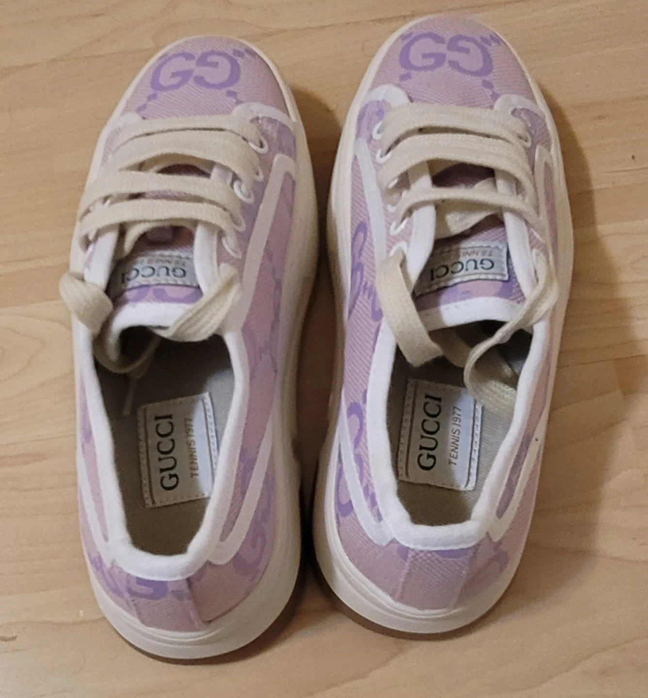 Gucci Tennis 1977 Sneakers - Lavender GG Pattern - photo 3