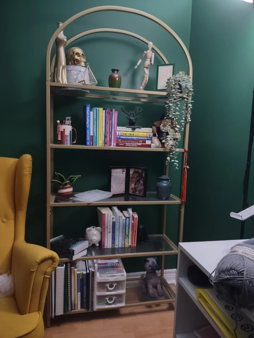 Gold Arch Bookshelf