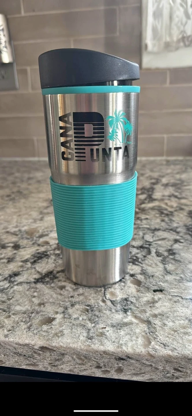 Used once Punta Cana Travel Mug "🧡" emoji