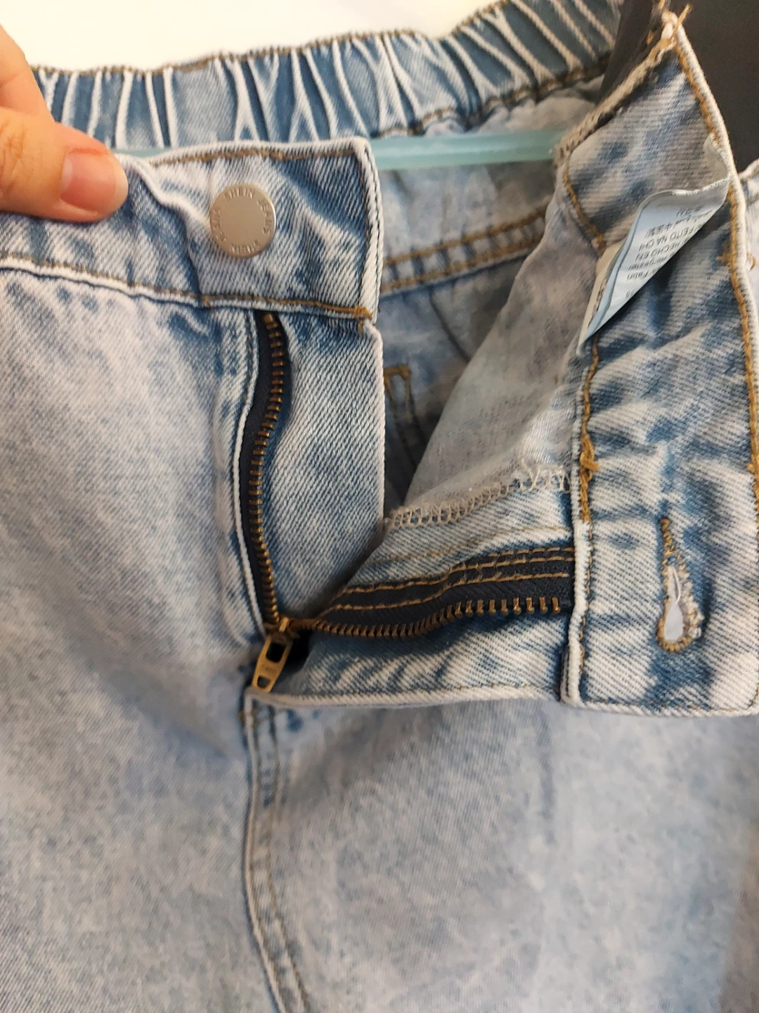 Blue Wash Wide Leg maternity Jeans - photo 4