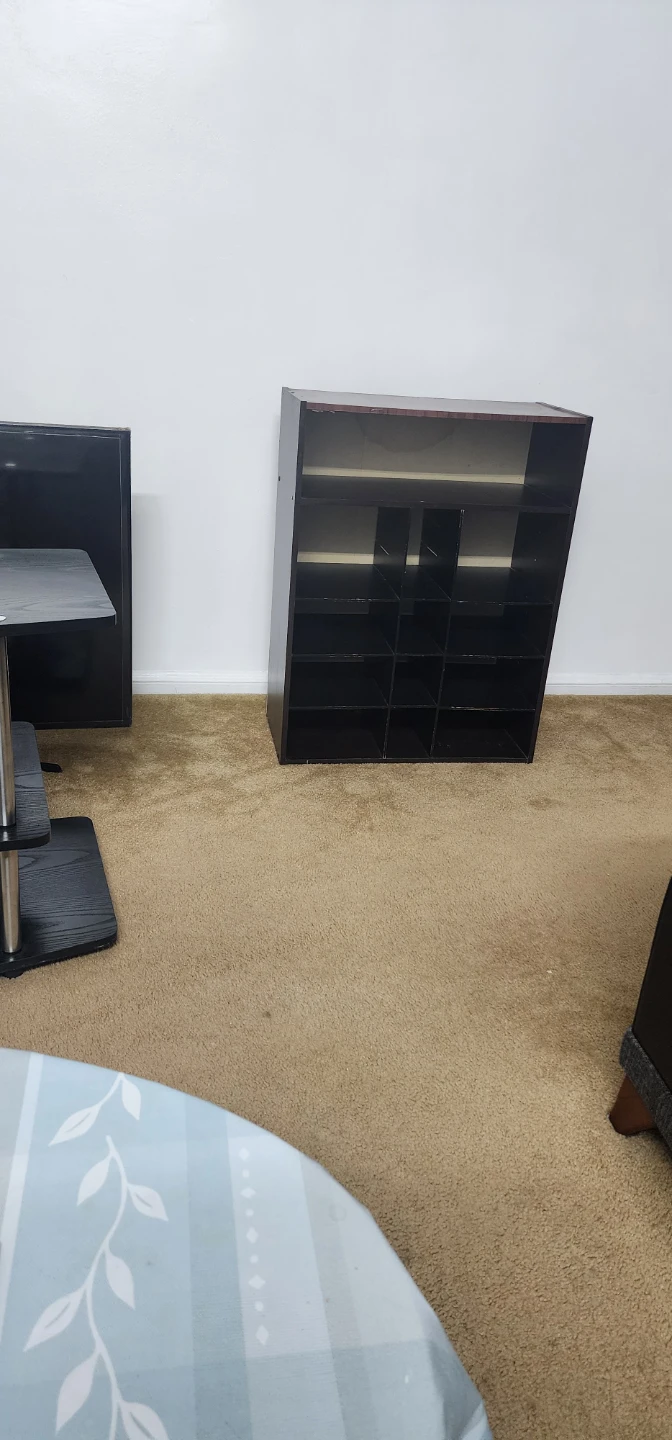 Black shoe stand