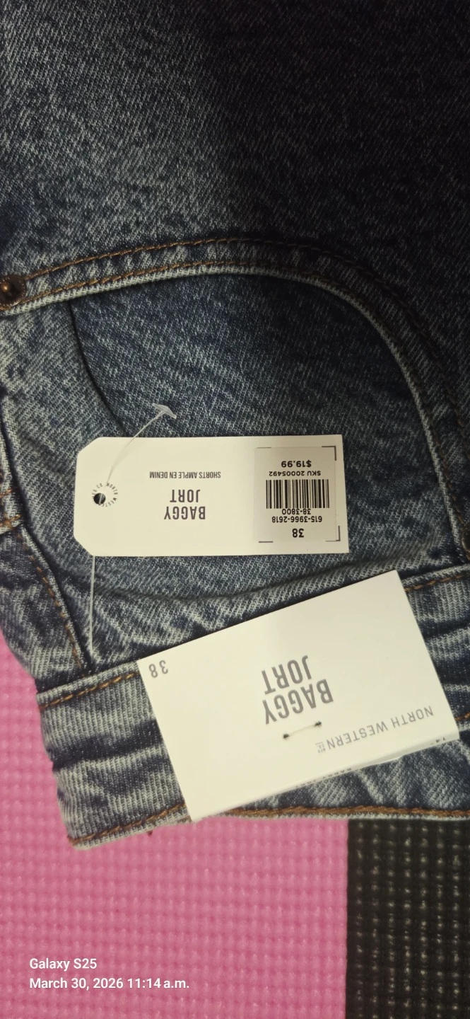 North Western Baggy Jort Shorts - Size 38 - photo 2