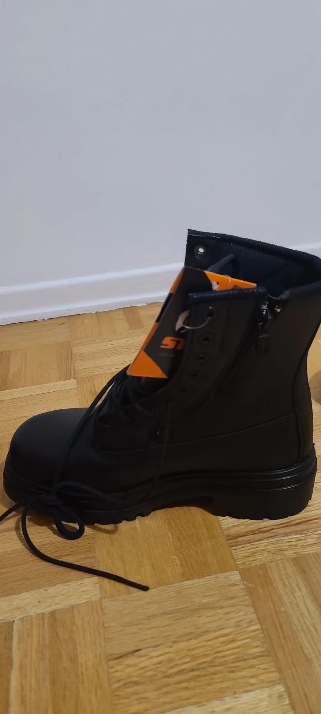 🥕STC Blitz Black 8" Leather Work Boots S21990-11