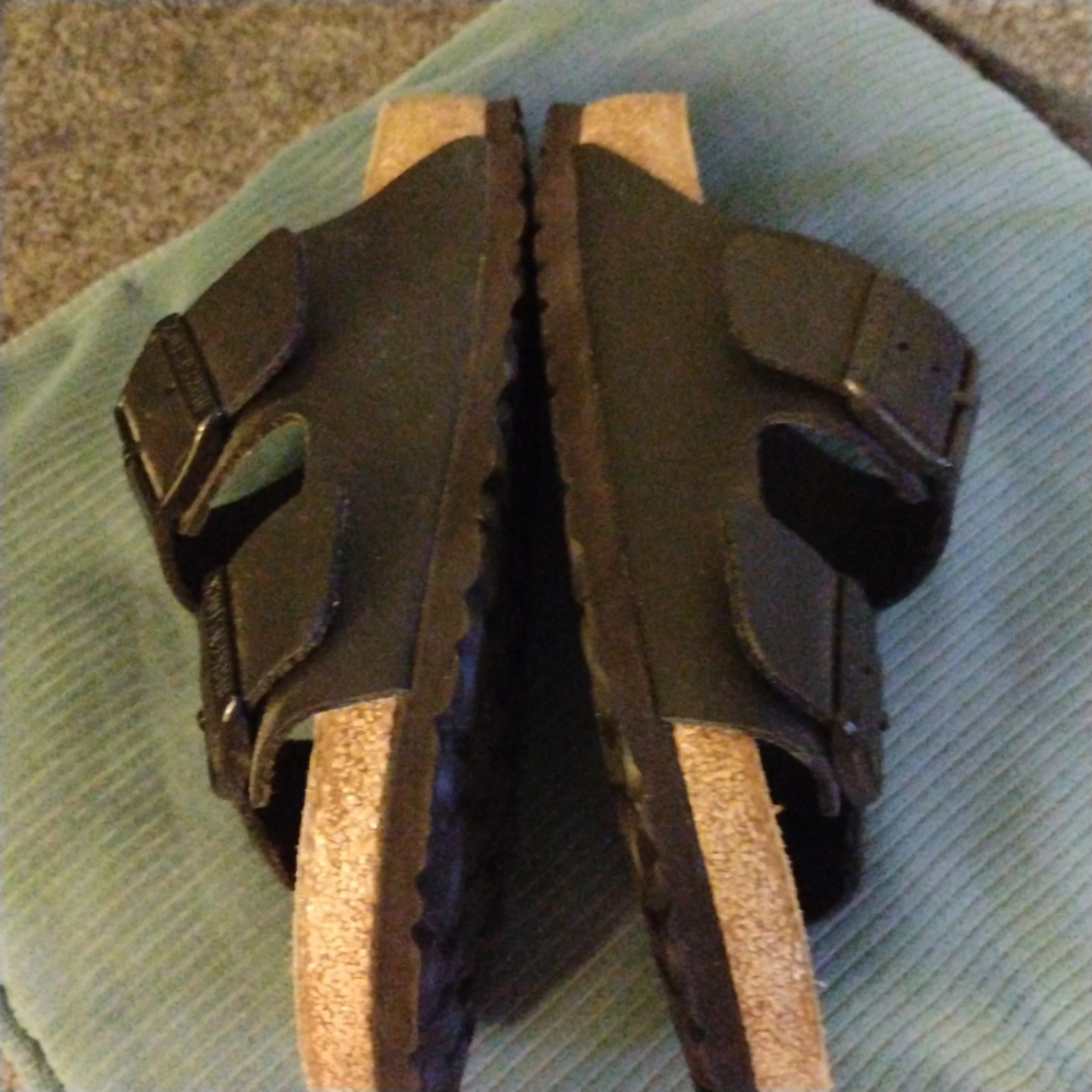 Birkenstock Arizona Sandals Size 37 Black Soft Footbed - photo 3