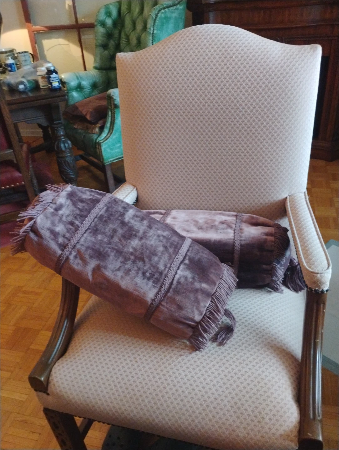 Velvet Bolster Pillow - photo 2