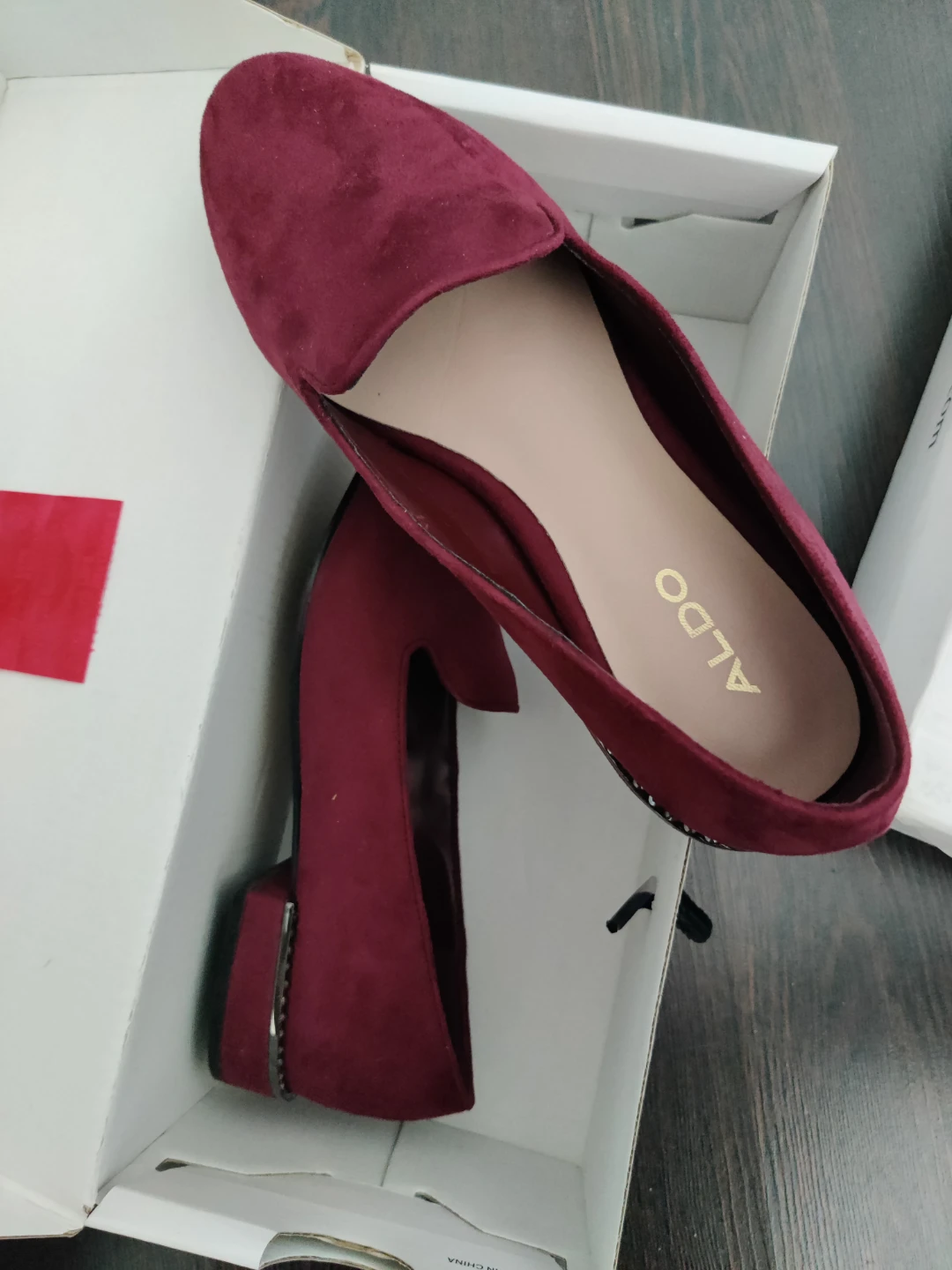 ALDO Adardoma Burgundy Loafers - US Size 5