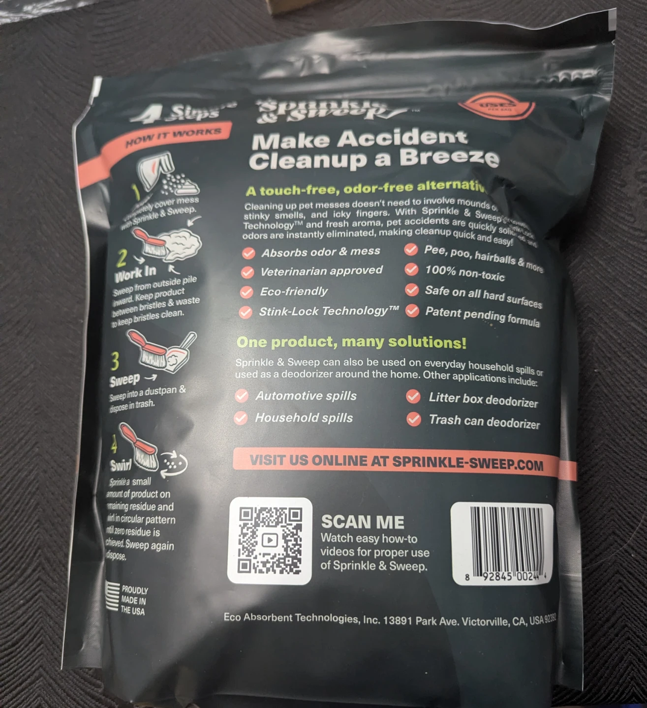 Sprinkle & Sweep Pet Accident Cleanup Absorbent - photo 2