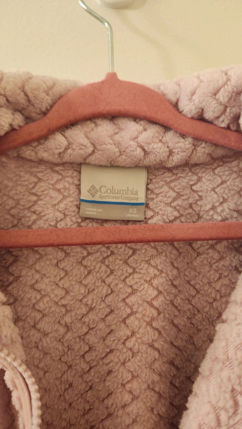 Kids Columbia Lilac Fleece Jacket XS - photo 3