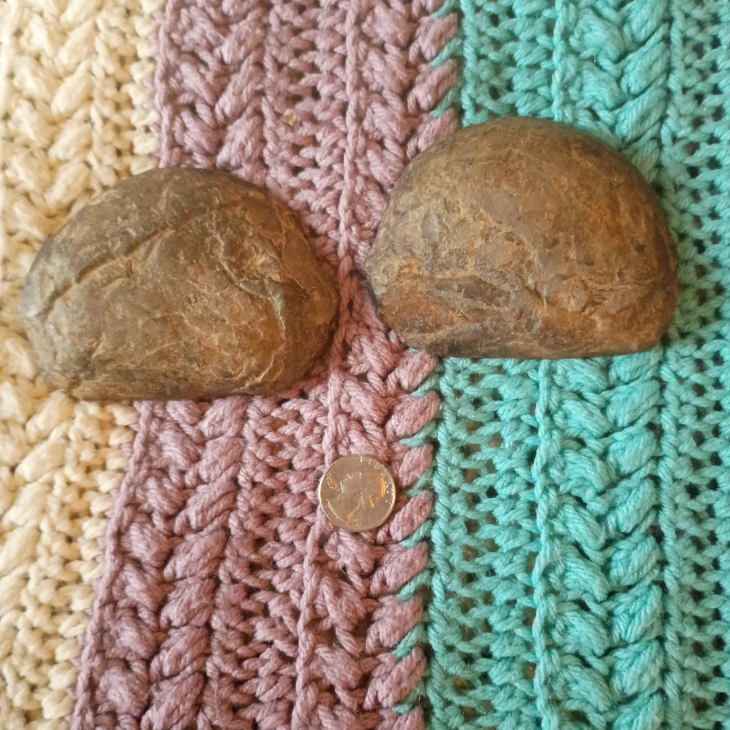 Pair of Agate Slices/meditation stones - photo 3
