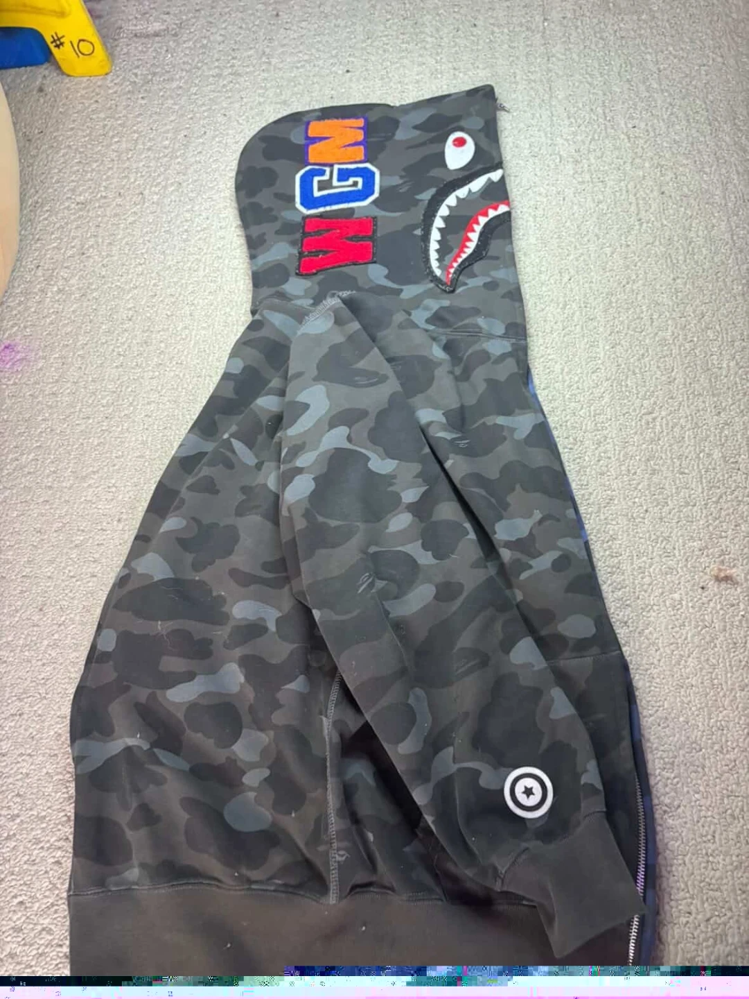 BAPE Full Zip Hoodie Camo Shark - photo 2