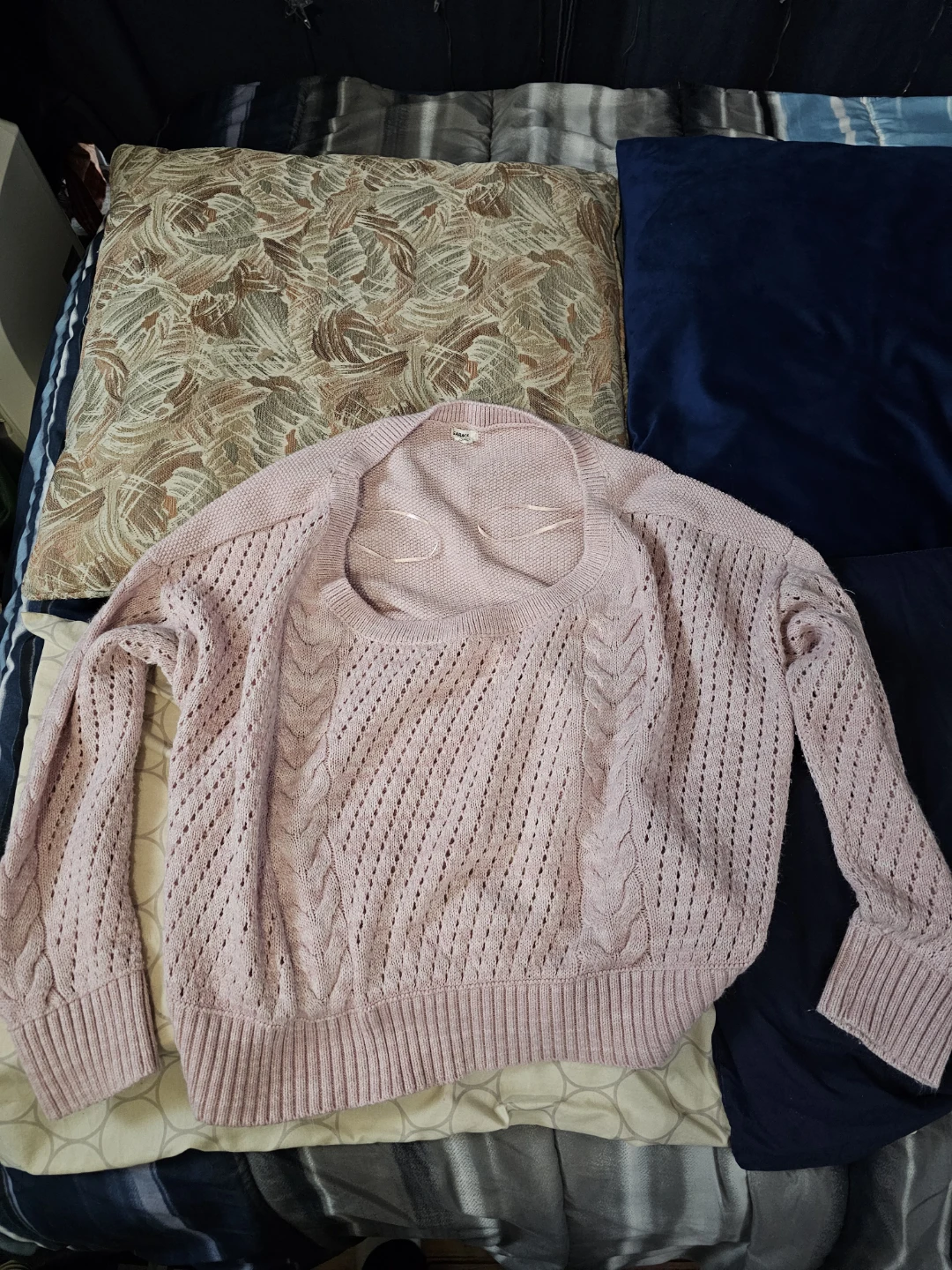 GARAGE Light Pink Knit Sweater Size S