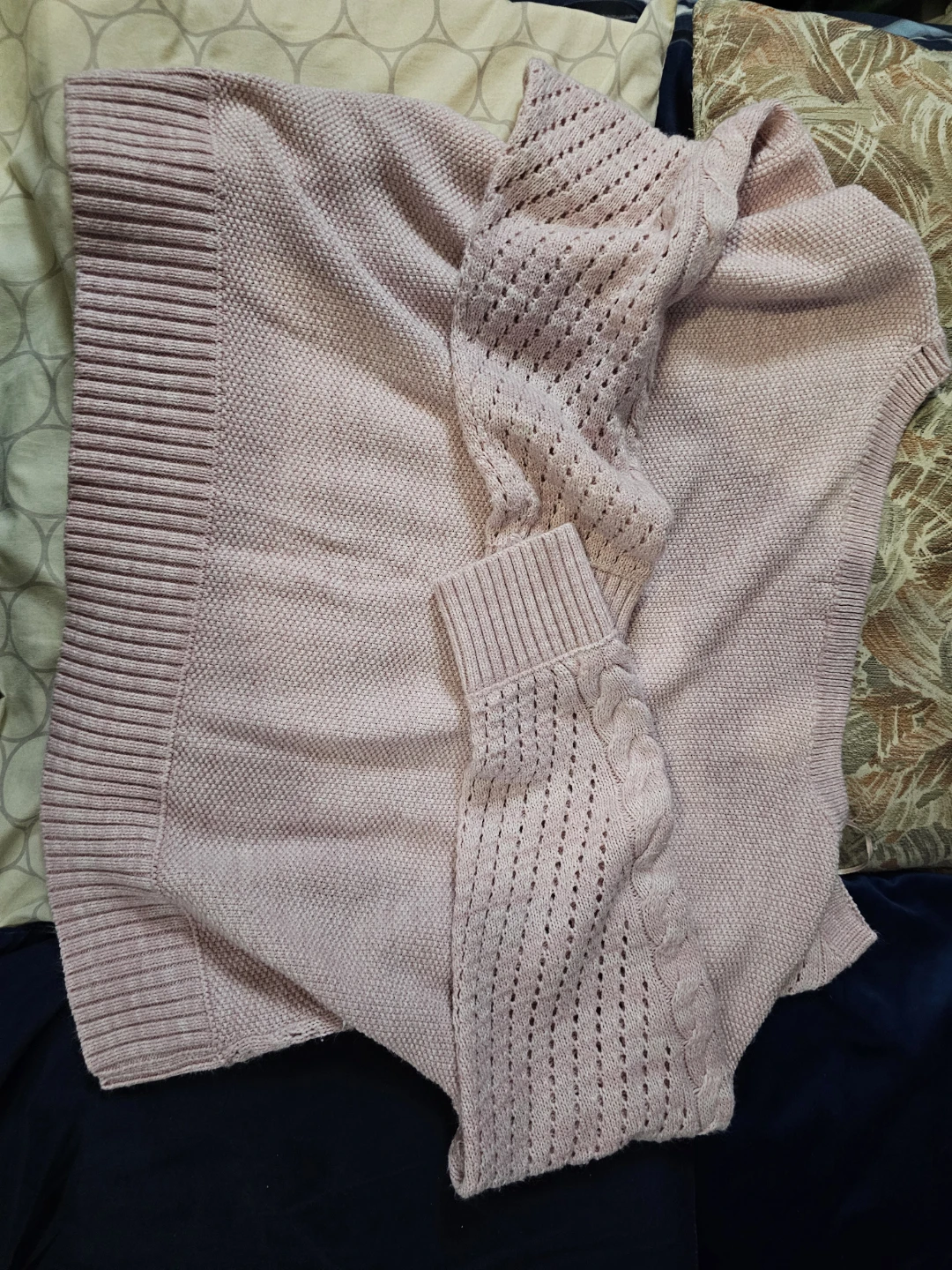 GARAGE Light Pink Knit Sweater Size S - photo 3