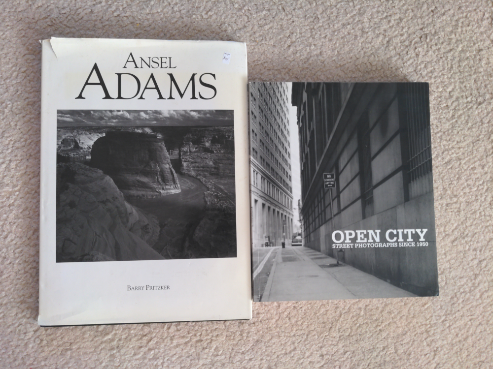 Ansel Adams Photography Book & Open City Street Photographs Book