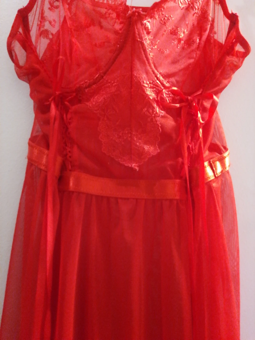 Red Lingerie Nightgown - photo 2
